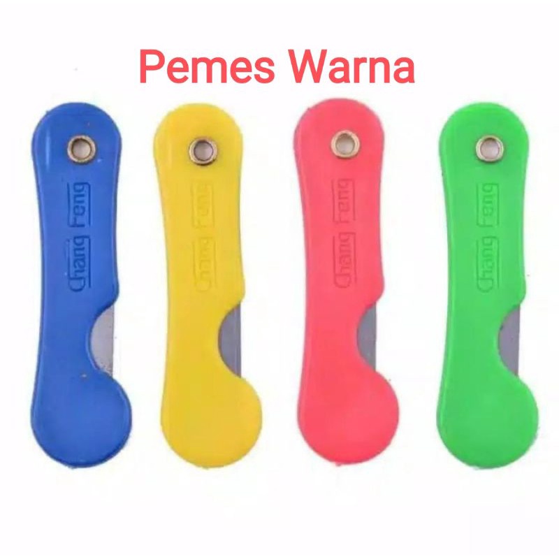 

Pisau Saku Lipat Mini Warna Warni / Pemes / Silet Lipat
