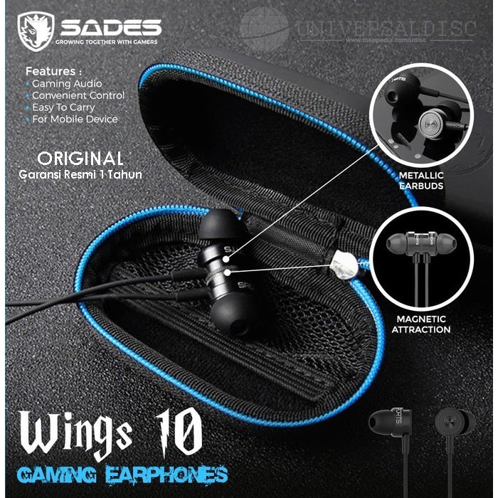 Sades Wings 10 Earphone Gaming