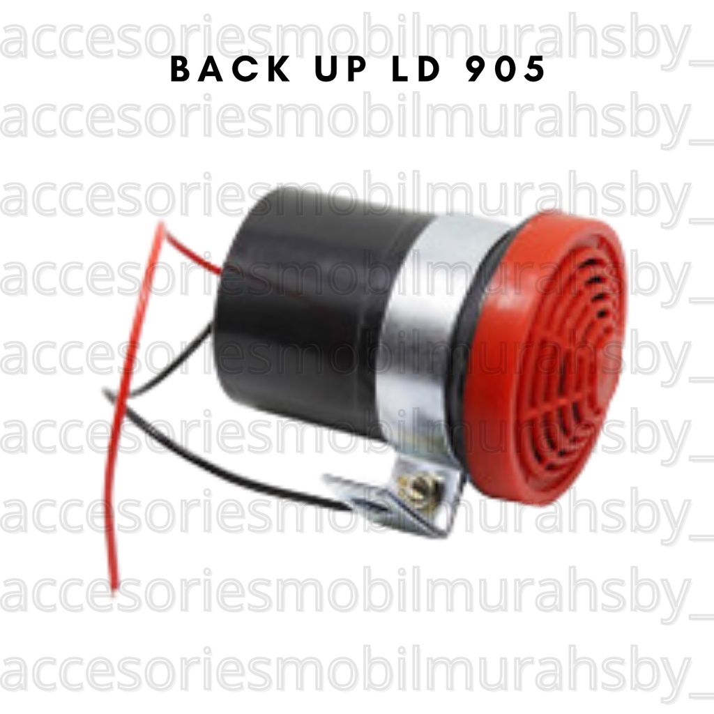 Backup Back up Buzzer Horn Alarm Klakson Mundur Atret Bulat Plastik 12 - 24 Volt Motor Mobil Truk Bus Bis