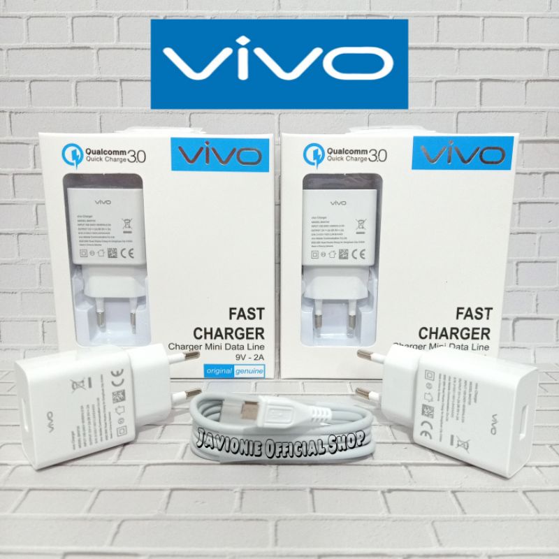 CHARGER CASAN CAS VIVO Y53 Y55 Y55s 18W ORIGINAL MICRO USB FAST CHARGING