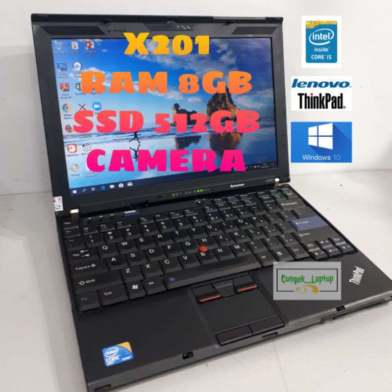 LAPTOP LENOVO THINKPAD X201 CORE i5- M520 |RAM 8GB |SSD 512GB |BERGARANSI
