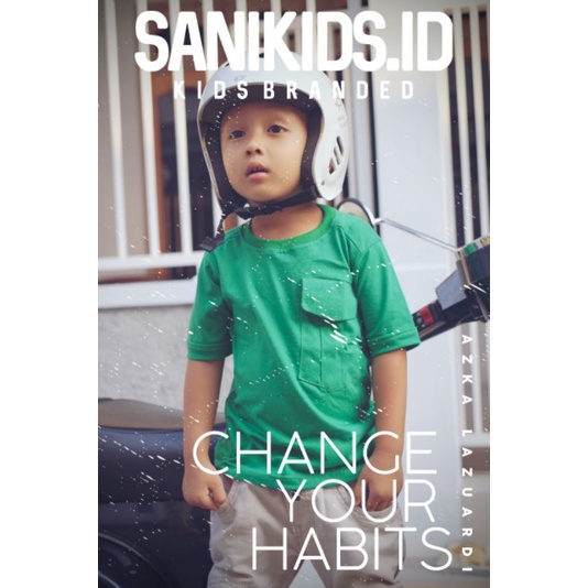 Kaos polos anak pocket