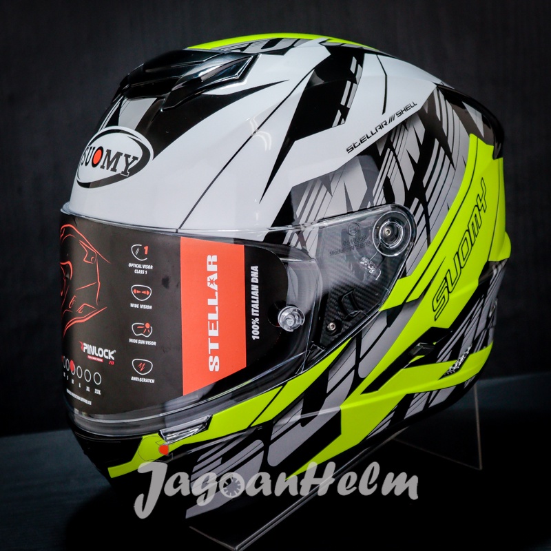 SUOMY HELM STELLAR CORNER | YELLOW BLACK | DOUBLE VISOR