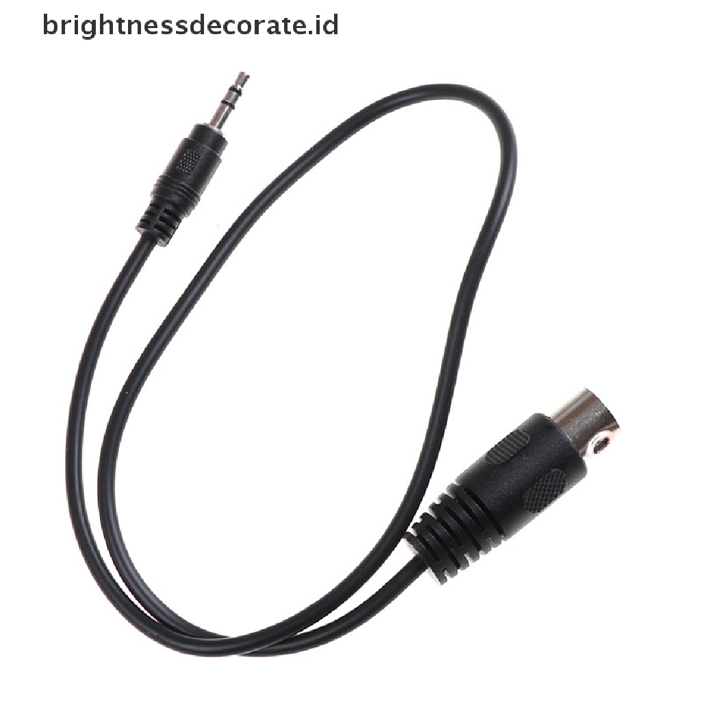 [birth] 1x DIN 5 Pin Din MIDI Male Plug To 3.5mm Male Stereo Jack Audio Cable 50cm 0.5m [ID]