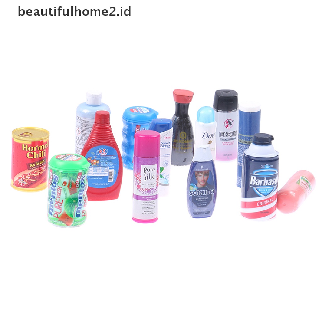 (Beautifulhome2.Id) Miniatur Botol + Kaleng Minuman Untuk Dekorasi Rumah Boneka