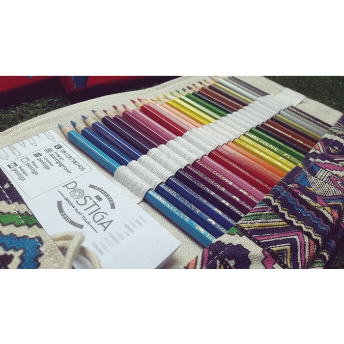

TEMPAT PENSIL GULUNG CANVAS 36 / PENCIL CASE ROLL UP 36 promo