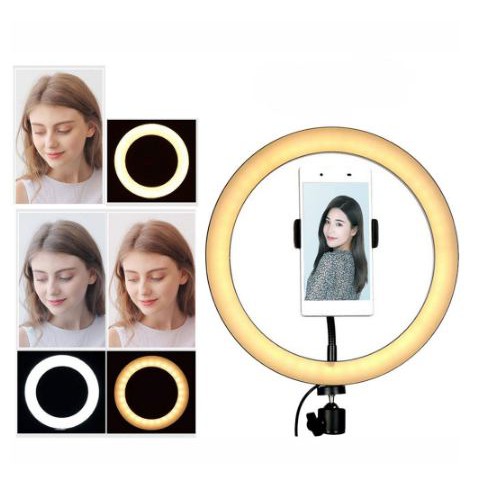 [TOSERBA_EMAK] - TaffSTUDIO Centechia Lampu Halo Ring Light LED Selfie 128 LED 20cm - RL-20 - Black