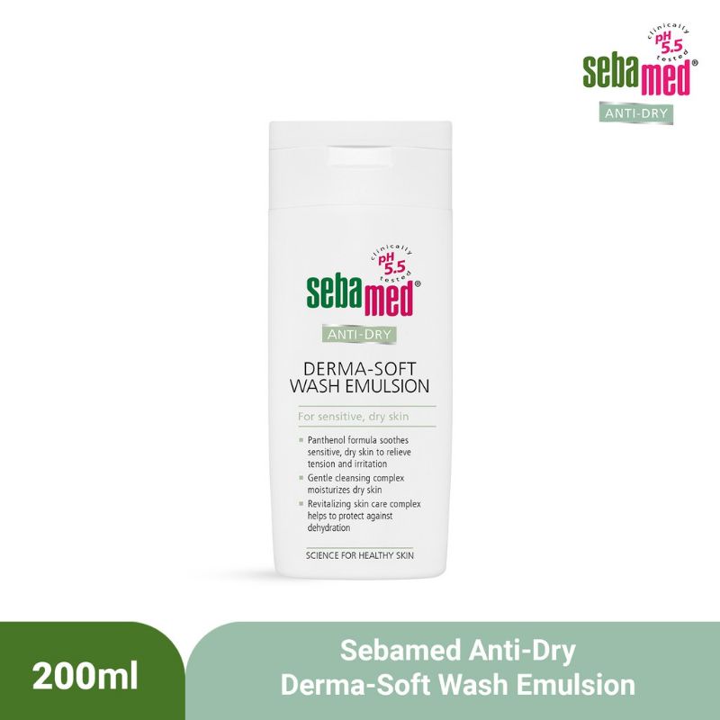 sebamed anti dry derma soft wash emulsion 200ml