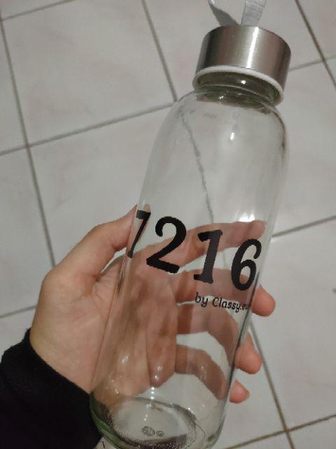 Souvenir Tumbler Kaca Souvenir Pernikahan  Botol Kaca + Free Sablon Satu Warna