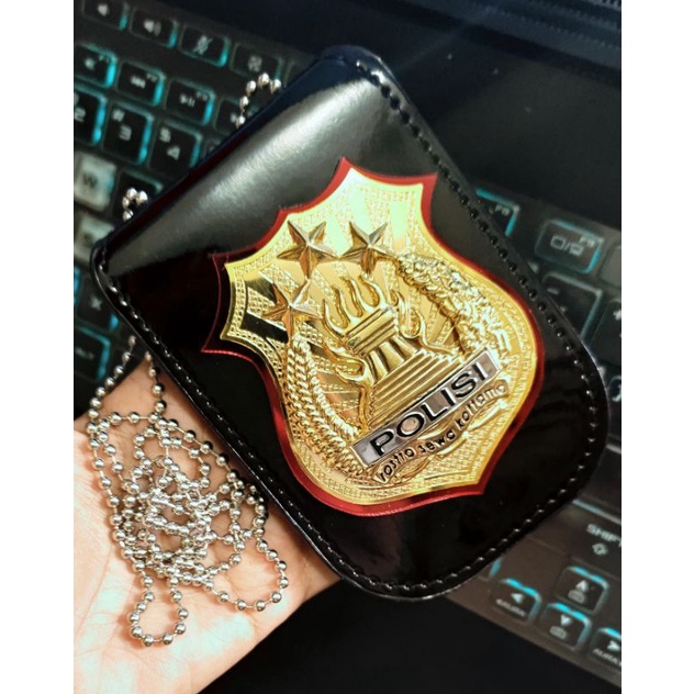 CARD HOLDER ID NAMETAG DOMPET KALUNG POLRI POLISI POLICE