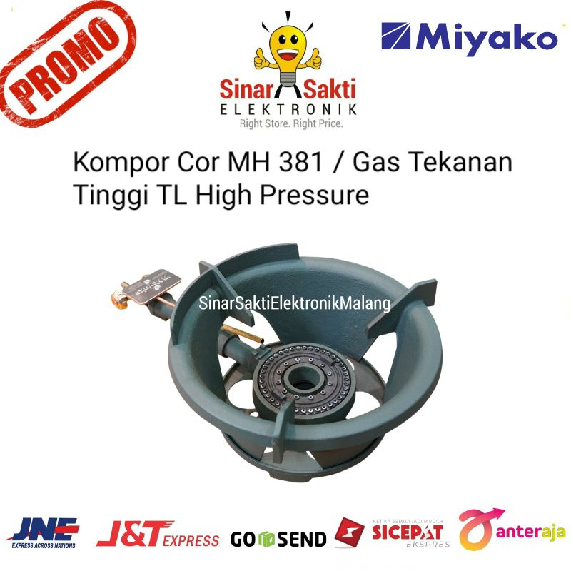 Kompor Cor MH 381 Gas Tekanan Tinggi TL Miyako High Pressure Jos MH381 Komersil Garansi Malang