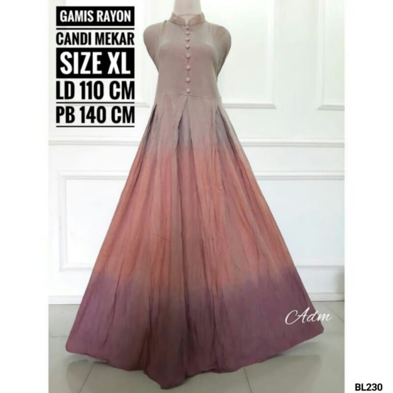gamis twill pelangi ld 110