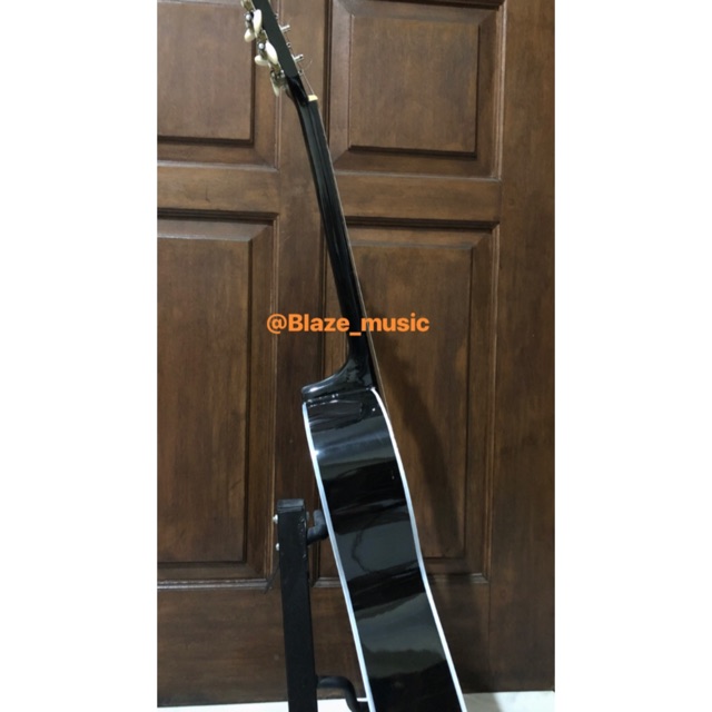 [PAKET LENGKAP] Gitar Akustik YMH (ada tas, senar dan pick) Custom pemula murah