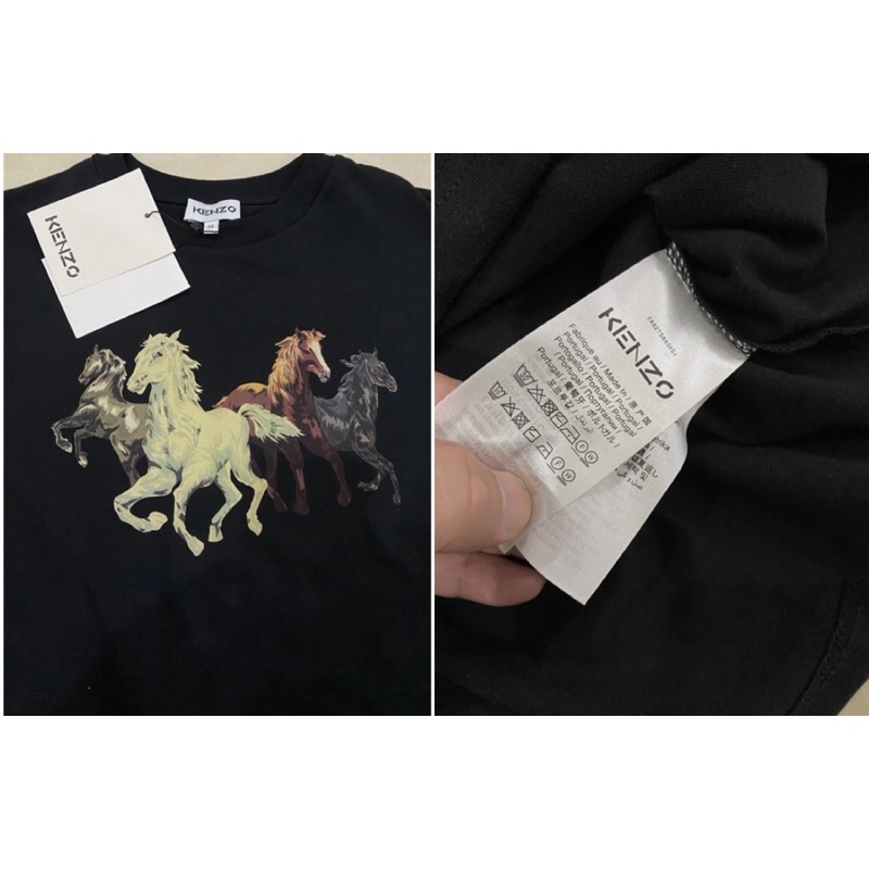 KNZ horse print&amp;kansai yamoto unisex TIGER KAOS