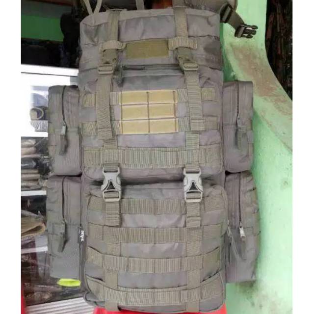 Tas Punggung / Ransel Impor Raider Kopasus / Outdoor Army Hitam dan Hijau Ransel jumbo