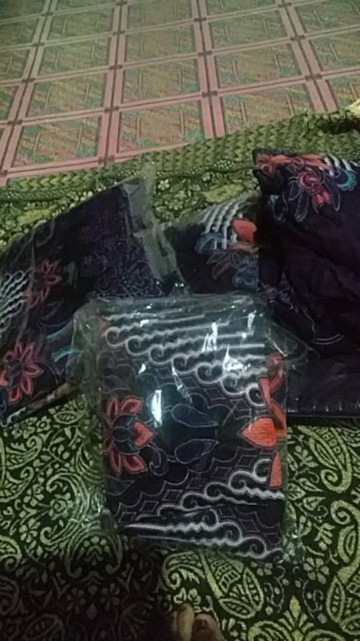 Promo Batik Couple Keluarga Sarimbit Sania Ruffle Batik Ori Ndoro Jowi Motif Pagar Ayu Ungu