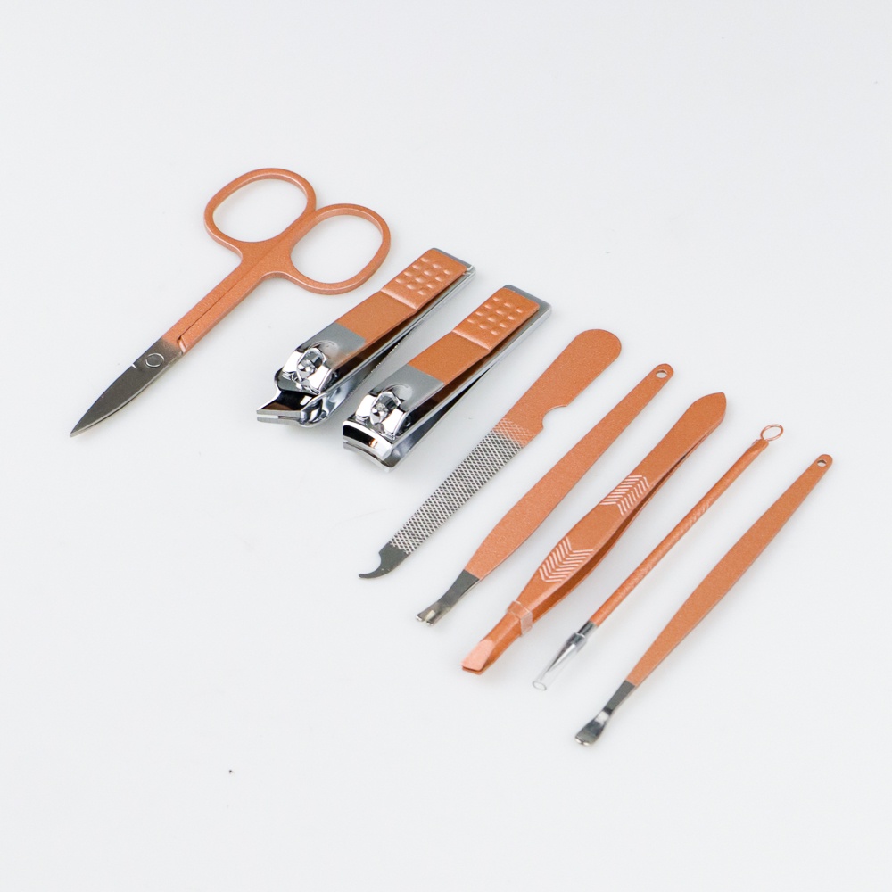Biutte.co Gunting Kuku Nail Art Set Manicure Pedicure 8 PCS - CT02 CREAM