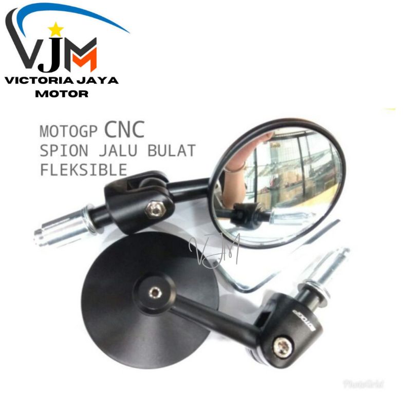 Spion Jalu Bulat Kecil Kaca Cembung Flexible Nmax Beat Vario Aerox Scoopy Fino Mio/ Universal Motor