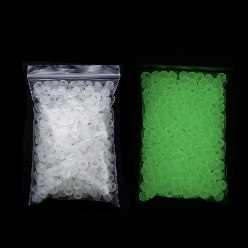 Manik-Manik Barel Lurus Luminous Glow In The Dark Ukuran 6x8mm Untuk Membuat Perhiasan Diy