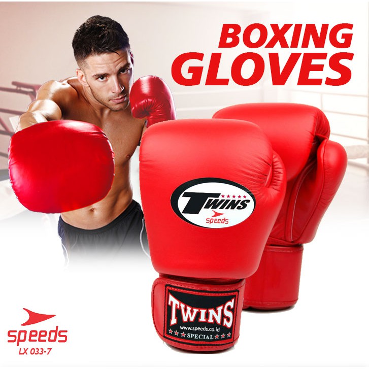 (MAINANKYU) Boxing Gloves Sarung Tinju Twins MMA Muay Thai / Boxing Gloves Sports Punch Training Import 033-7