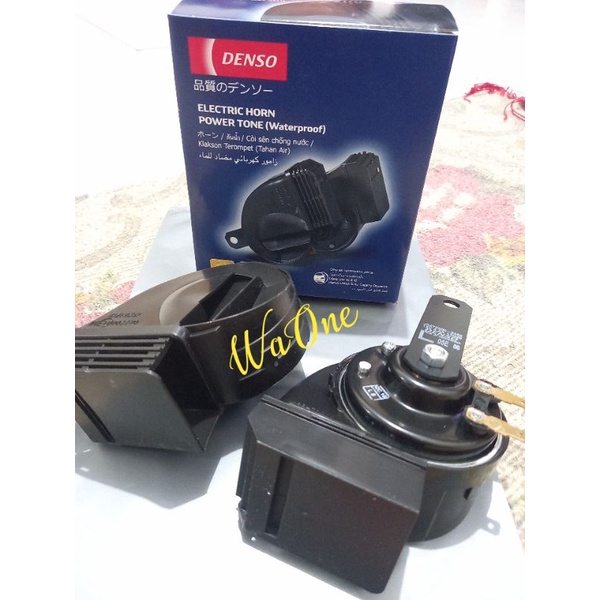 Paket Klakson Keong Denso Waterproof Plus Relay Set Bosch Hella Transparan Original