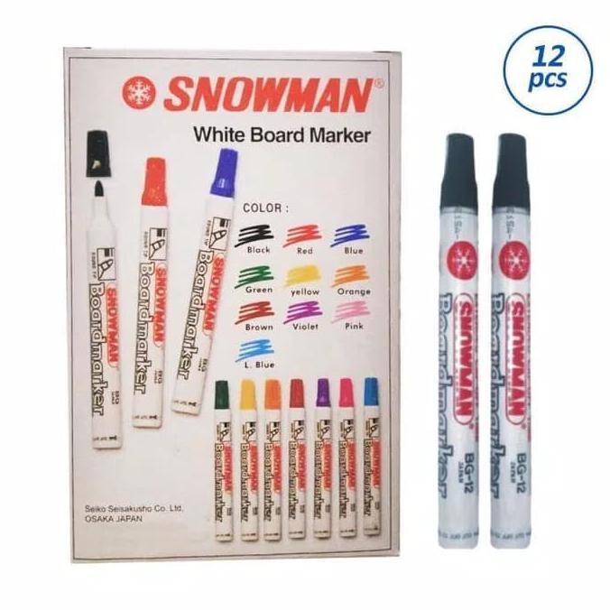 

spidol whiteboard snowman - Hitam