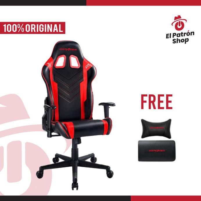 Gaming Chair Dxracer Racing Series Kursi Gaming Leather Black Red Terbaru