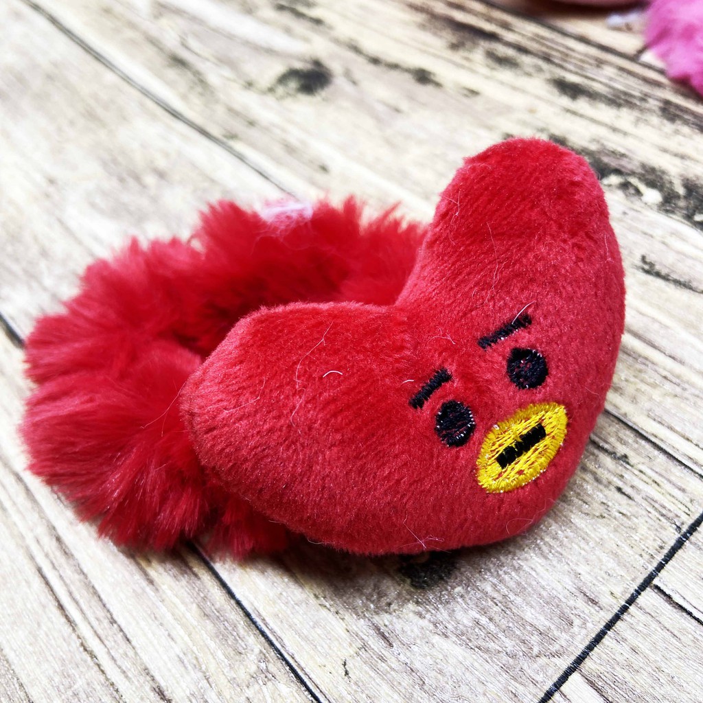 ( BISA COD ) IKAT RAMBUT BULU POM POM BT21 BTS  / KUNCIRAN RAMBUT / KUNCIR RAMBUT / HAIRBANDS BT21-KCR035- Tata