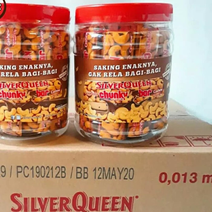 

504Oekho Cokelat Silverqueen - Chunky Bar @33Gr - Jar - Toples - Chunkybar 6J477iyfi