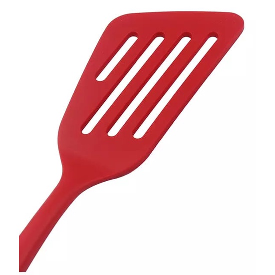 Spatula Sodet Silicone Miring Spatula tahan Panas Spatula Silicone Sloping slotted turner model Miring Serbaguna