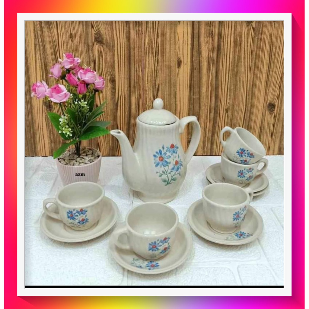 TEKO CANGKIR KERAMIK SET NIKURA