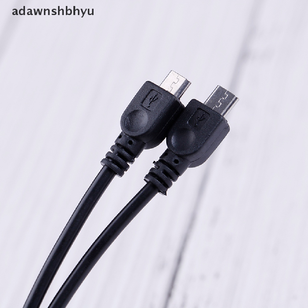 Adawnshbhyu 2Pcs 3.5mm stereo male to micro USB male car AUX out cable Untuk Android samsung