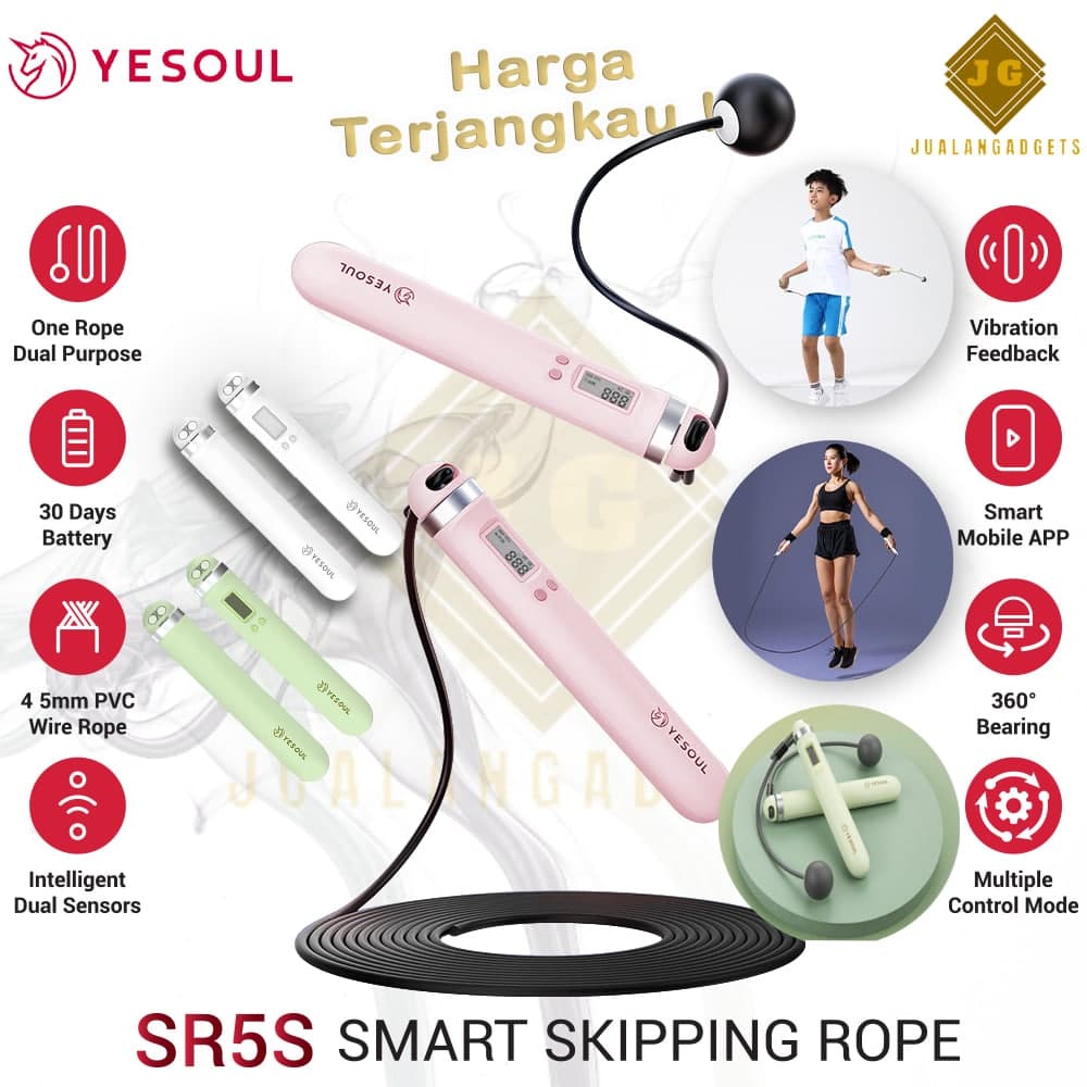 Tali Skipping Yesoul SR5S Smart Skipping Rope - Garansi Resmi