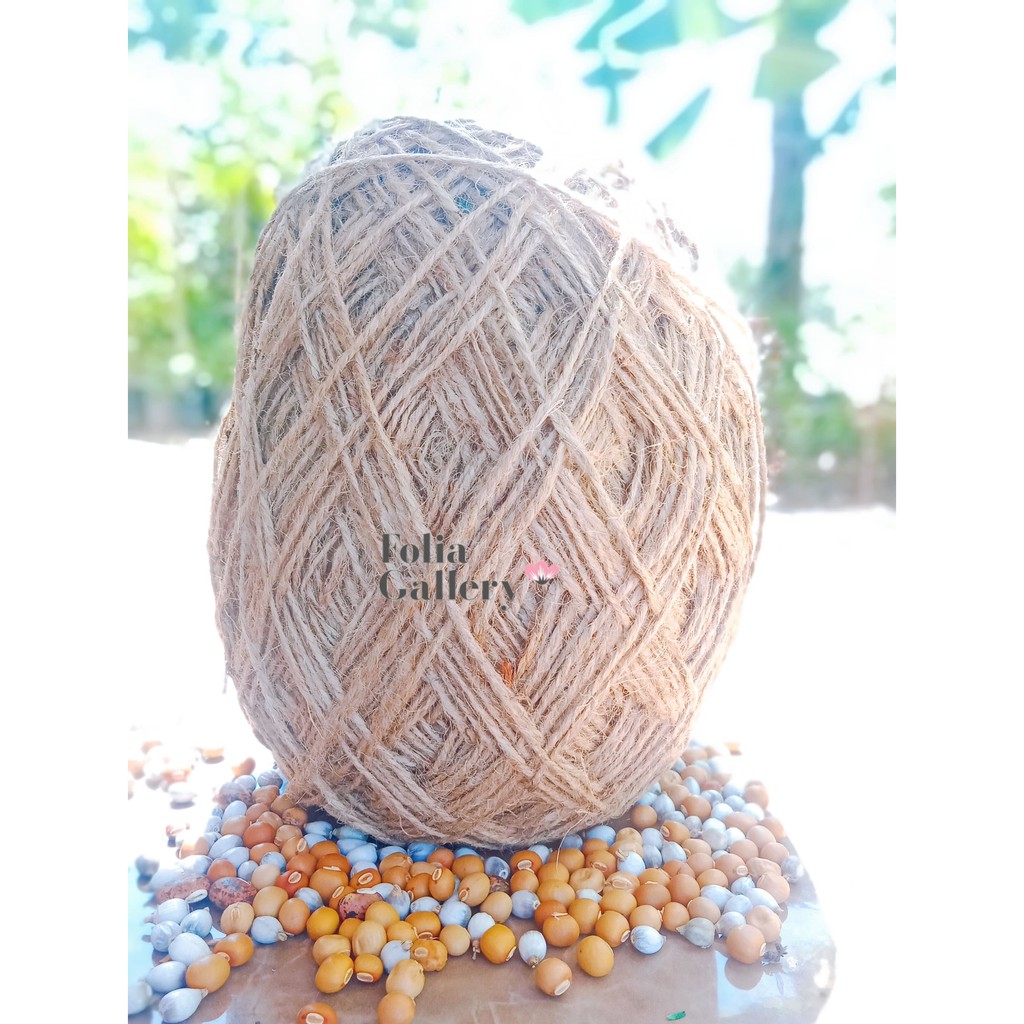 

FG-TALI RAMI 2ply/Tali Rami Goni Meteran untuk Hiasan Rustic Mahar Kerajinan Buket Bunga Kering