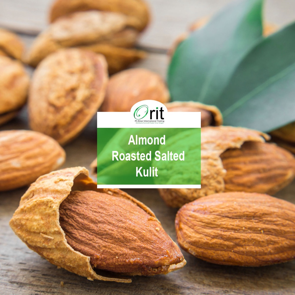 

Almond Roasted RASA SUSU / Almond Kulit / Distributor Kurma dan OLEH OLEH UMROH & HAJI