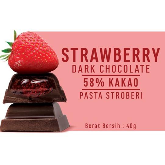 

[Terlaris Today] Chocolate Monggo Bar with Strawberry 40gr