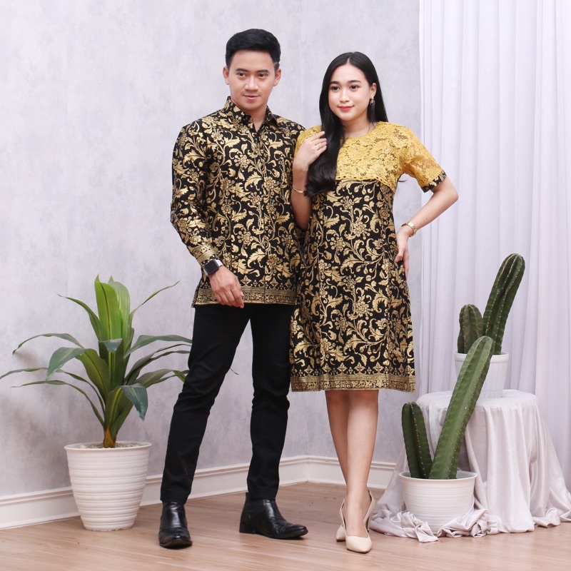 DRESS BAKUNG BROKAT GOLD KEISHAN.ID