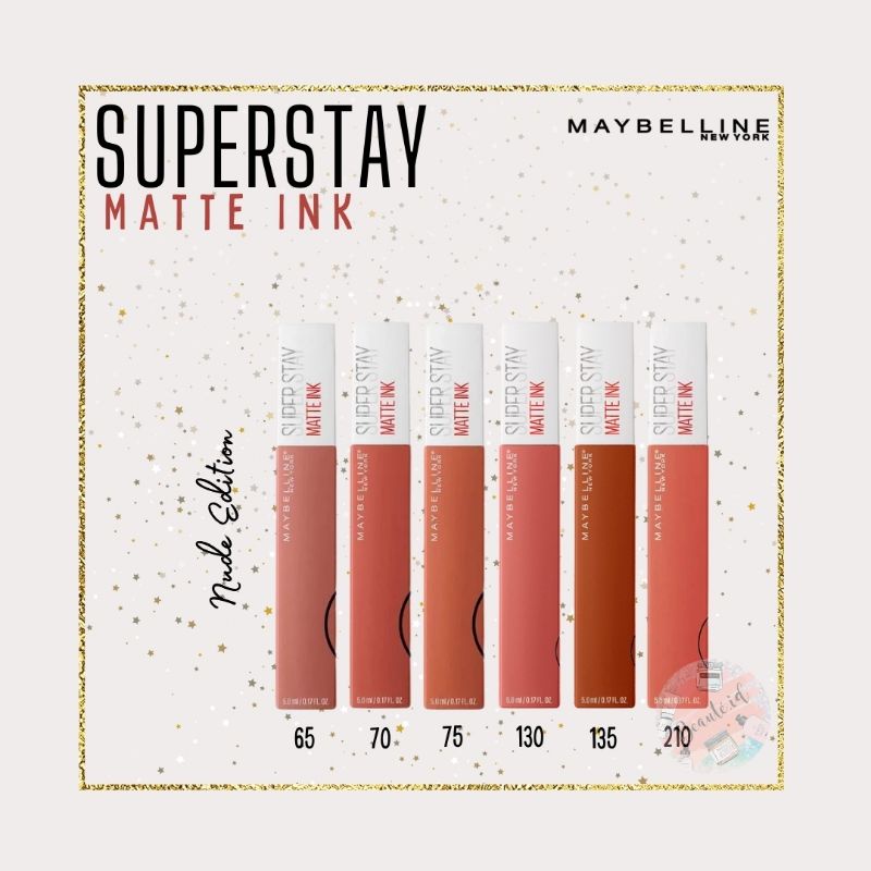 Maybelline Superstay Matte Ink Liquid Matte Lipstick Make Up ( Tahan Lama Hingga 24 Jam )