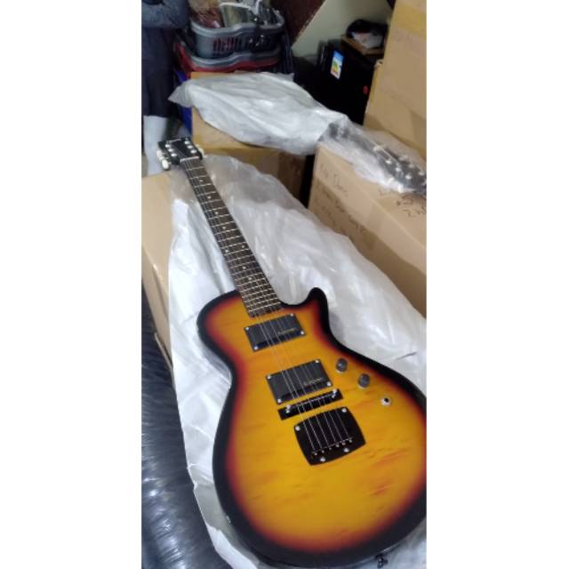 Gitar listrik melodi bulat sunbrush