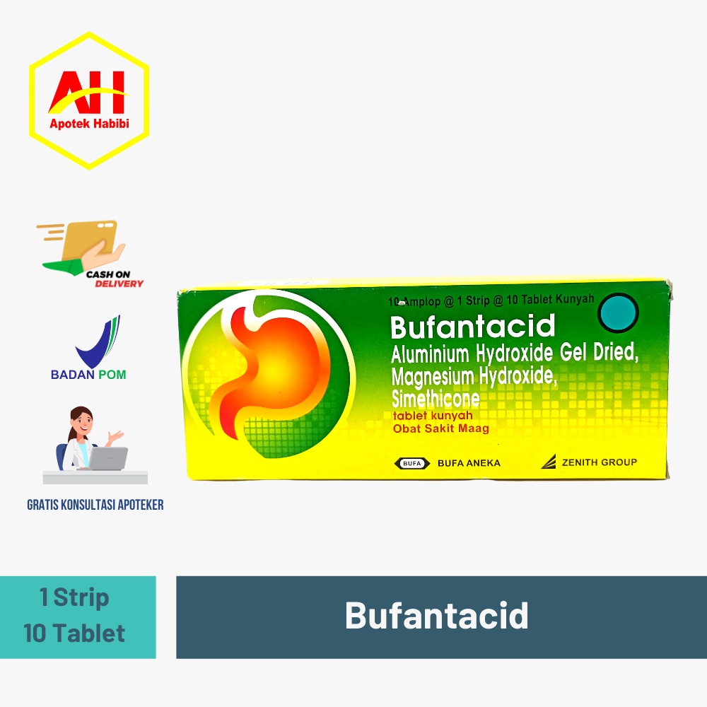 Jual BUFANTACID BUPANTASID BUFANTASID BUPANTACID 1 STRIP ISI 10 TABLET