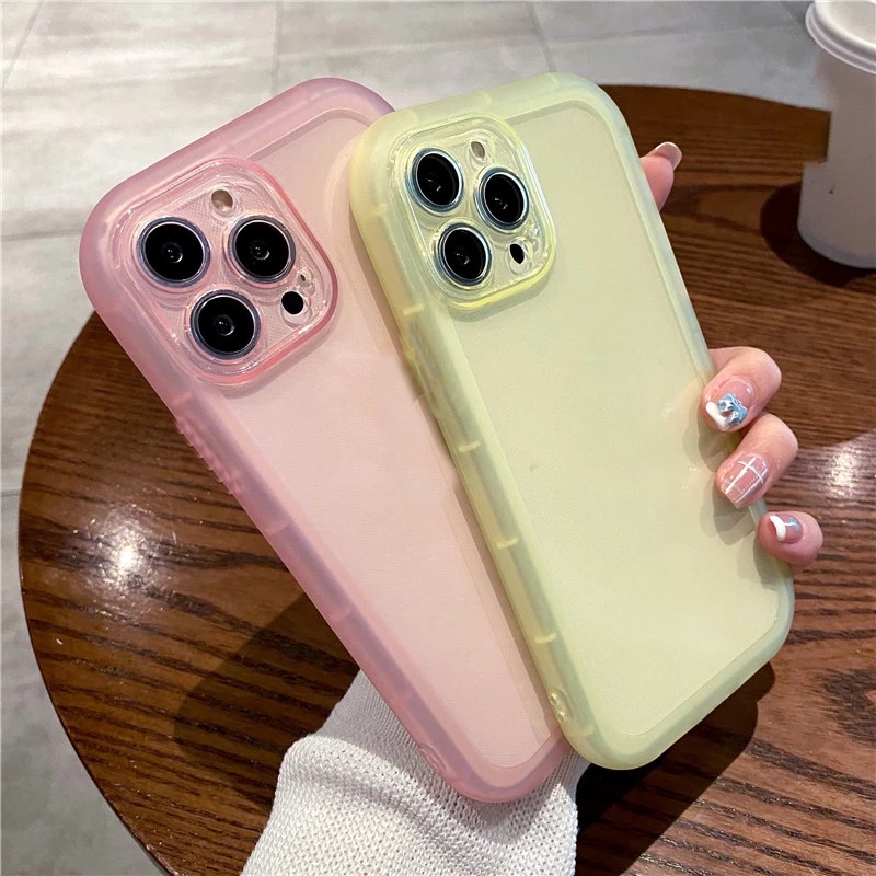 Soft Case Bahan Silikon Tpu Bening Tahan Banting Untuk iPhone 11 12 13 14 Pro Max Xr X Xs Max Se 2020 Se2022 7 8 14 Plus