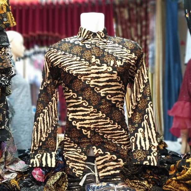 Kemeja Batik Pria Lengan Panjang Melati Silver dan Lainnya