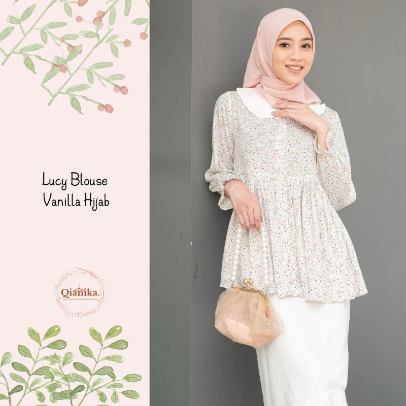 Lucy blouse vanilla hijab