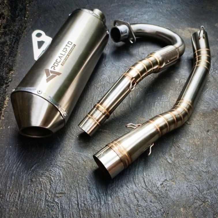 Knalpot racing Tiger Trail  Megapro GL / Tiger Murtad rangka  KLX mesin Bore Up