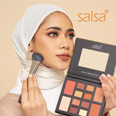 [BPOM] SALSA Rhapsody Face Palette Eyeshadow Contour Highlighter | Amber - Classic