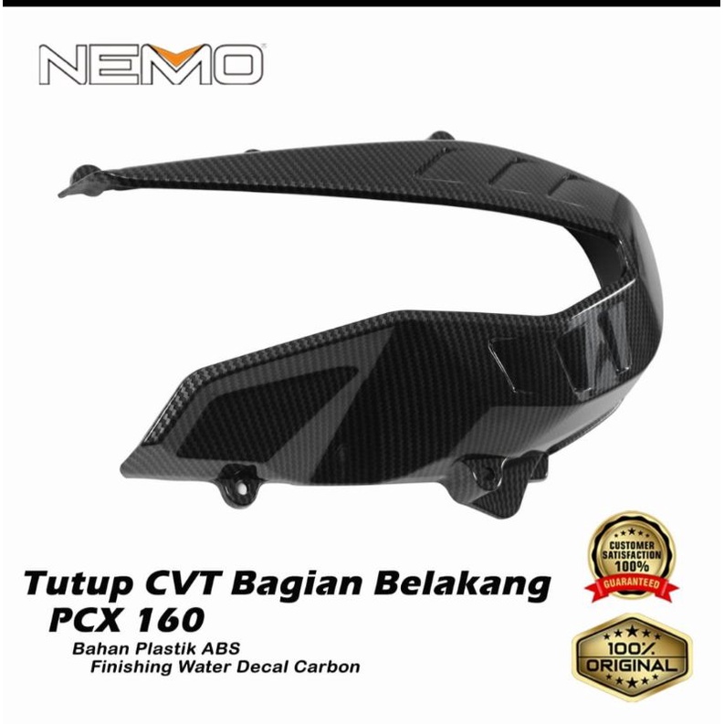 Cover CVT PCX 160 Depan Dan Belakang Carbon Nemo