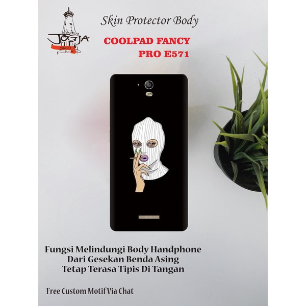 Dapat 2pcs Garskin HP Coolpad Fancy PRO E571 Motif woman - Free Custom Via Motif