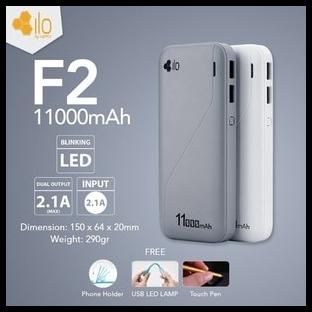 Hippo Powerbank Ilo F2 11000 Mah - Power Bank Original Garansi Resmi