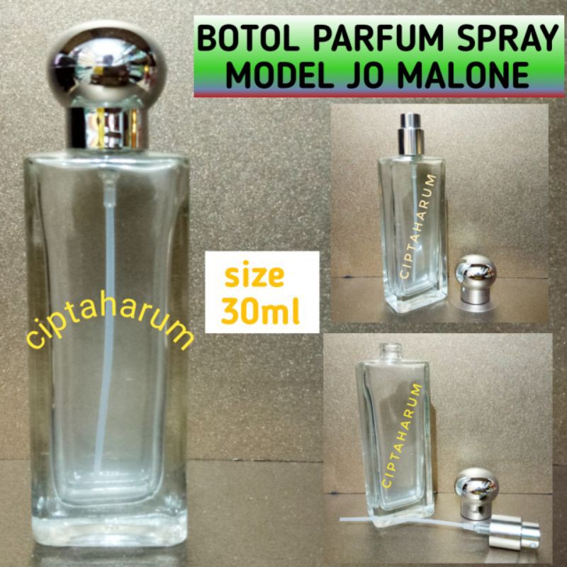 Botol parfum spray kaca JO MALONE jomalone 30ml botol refill isi ulang perfume kosmetik 30cc