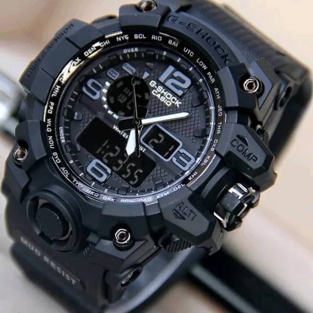 Jam Tangan Casio Gshock GWG1000 Water Resist Renang - Hitam lis Abu